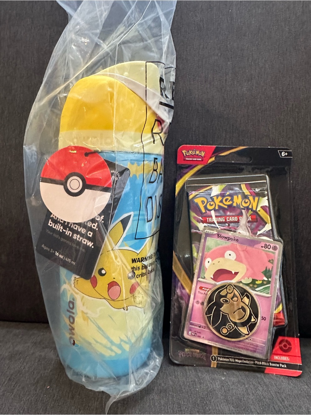Owala x Pokemon x Target Collaboration - Pikachu Steel Bottle w/ PB Sleeve